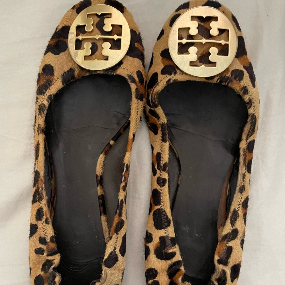 Leopard Print Tory Burch Flats